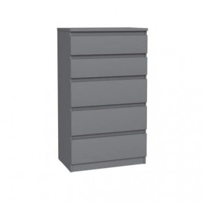 2.03.02.070.4 КАСТОР комод 5 ящиков RU серый в Кургане - kurgan.ok-mebel.com | фото