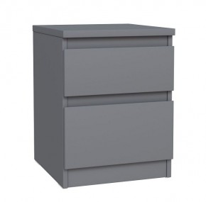 2.03.03.050.4 КАСТОР тумба 2 ящика RU серая в Кургане - kurgan.ok-mebel.com | фото