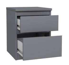 2.03.03.050.4 КАСТОР тумба 2 ящика RU серая в Кургане - kurgan.ok-mebel.com | фото 2