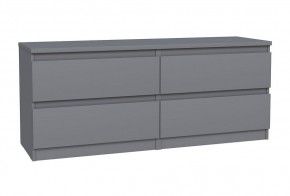 2.03.03.100.4 КАСТОР тумба 4 ящика RU серая в Кургане - kurgan.ok-mebel.com | фото