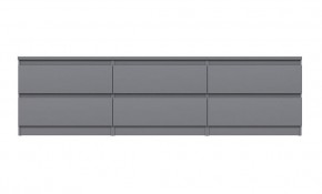 2.03.03.110.4 КАСТОР тумба 6 ящиков RU серая в Кургане - kurgan.ok-mebel.com | фото 2