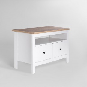 2.08.03.080.14 САГА тумба 2 ящика белая/ясень RU в Кургане - kurgan.ok-mebel.com | фото