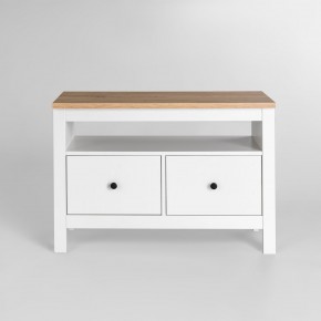 2.08.03.080.14 САГА тумба 2 ящика белая/ясень RU в Кургане - kurgan.ok-mebel.com | фото 2