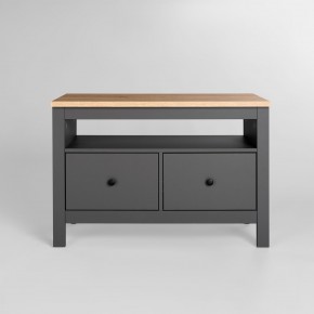 2.08.03.080.15 САГА тумба 2 ящика серая/ясень RU в Кургане - kurgan.ok-mebel.com | фото 2