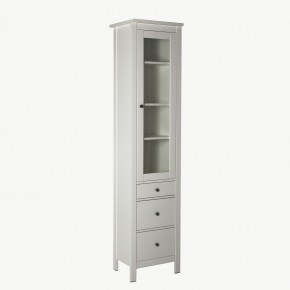2.08.07.120.1 САГА шкаф с витриной 50 белый RU в Кургане - kurgan.ok-mebel.com | фото 2