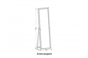 АЛЕКСАНДРИЯ-9.1 Зеркало напольное в Кургане - kurgan.ok-mebel.com | фото 2