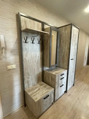 АМЕЛИ Прихожая (Дуб Юкон/Бетон темный) в Кургане - kurgan.ok-mebel.com | фото 4