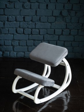 Балансирующий коленный стул Конёк Горбунёк (Белый) в Кургане - kurgan.ok-mebel.com | фото 3