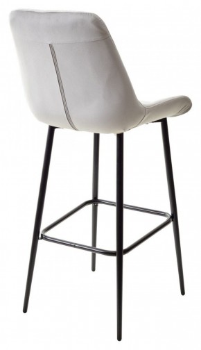 Барный стул ХОФМАН, цвет H-09 Светло-серый, велюр / черный каркас М-City в Кургане - kurgan.ok-mebel.com | фото 6