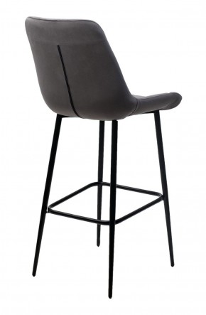 Барный стул ХОФМАН, цвет H-14 Серый, велюр / черный каркас М-City в Кургане - kurgan.ok-mebel.com | фото 4