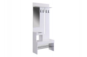 БАСКО Прихожая К10 (белое дерево) в Кургане - kurgan.ok-mebel.com | фото 2