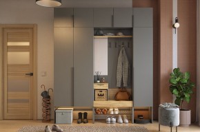 БАСКО Прихожая К7 (графит) в Кургане - kurgan.ok-mebel.com | фото 15