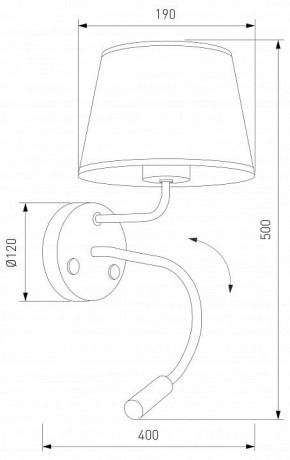 Бра с подсветкой TK Lighting Maja 10081 Maja в Кургане - kurgan.ok-mebel.com | фото 4