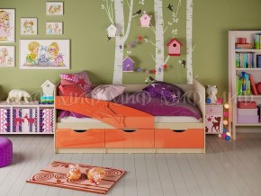 ДЕЛЬФИН Кровать 1600 (Оранжевый металлик) в Кургане - kurgan.ok-mebel.com | фото
