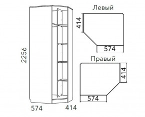 Детская Фанк Шкаф угловой Левый/Правый НМ 013.04-02 М в Кургане - kurgan.ok-mebel.com | фото 3