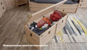 Детская Система Валенсия Сундук Дуб сонома в Кургане - kurgan.ok-mebel.com | фото 3