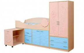 Набор мебели для детской Юниор -12.2 (700*1860) МДФ матовый в Кургане - kurgan.ok-mebel.com | фото
