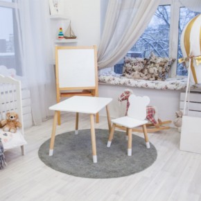 Детский комплект стол и стул «Мишка» Rolti Baby (белый/береза, массив березы/мдф) в Кургане - kurgan.ok-mebel.com | фото 3