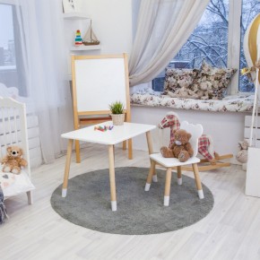 Детский комплект стол и стул «Мишка» Rolti Baby (белый/береза, массив березы/мдф) в Кургане - kurgan.ok-mebel.com | фото 6