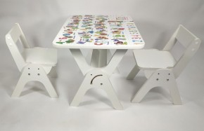 Детский растущий стол-парта и два стула Я САМ "Умка-Дуо" (Алфавит) в Кургане - kurgan.ok-mebel.com | фото