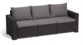 Диван Калифорния 3-х местный (California 3 Sofa), графит в Кургане - kurgan.ok-mebel.com | фото 2