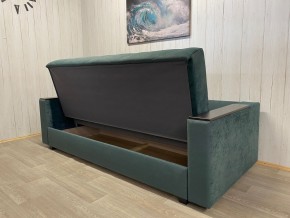 Диван Престиж-15 (НПБ+МДФ) велюр Sensey bottle green в Кургане - kurgan.ok-mebel.com | фото 5