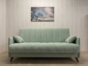 Диван Престиж-3 (НПБ) велюр Sensey mist green в Кургане - kurgan.ok-mebel.com | фото 1