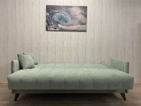 Диван Престиж-3 (НПБ) велюр Sensey mist green в Кургане - kurgan.ok-mebel.com | фото 3