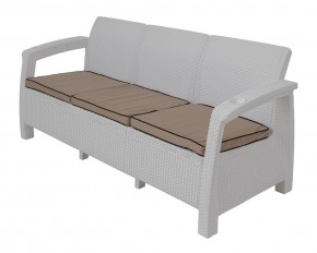 Диван Yalta Premium Sofa 3 Set (Ялта) белый (+подушки под спину) в Кургане - kurgan.ok-mebel.com | фото 1