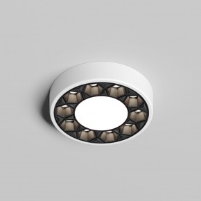 DK2440-WB Встраиваемый светильник DUAL 5+5 Вт, LED 4000K, IP 20, d90mm, белый/черный, алюминий/акрил в Кургане - kurgan.ok-mebel.com | фото