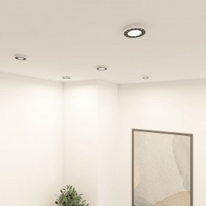 DK2441-WB Встраиваемый светильник DUAL 9+9 Вт, LED 4000K, IP 20, d120mm, белый/черный, алюминий/акрил в Кургане - kurgan.ok-mebel.com | фото 6