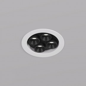 DK2510-WB Встраиваемый светильник SPACE со светодиодом d65 220V 8W 38° 4000К IP20 белый/черный алюминий в Кургане - kurgan.ok-mebel.com | фото