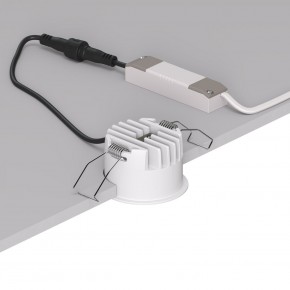 DK2510-WB Встраиваемый светильник SPACE со светодиодом d65 220V 8W 38° 4000К IP20 белый/черный алюминий в Кургане - kurgan.ok-mebel.com | фото 3