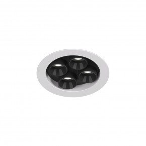 DK2510-WB Встраиваемый светильник SPACE со светодиодом d65 220V 8W 38° 4000К IP20 белый/черный алюминий в Кургане - kurgan.ok-mebel.com | фото 4