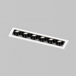 DK2514-WB Встраиваемый светильник SPACE со светодиодом L126mm 220V 10W 38° 4000К IP20 белый/черный алюминий в Кургане - kurgan.ok-mebel.com | фото