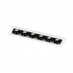 DK2514-WB Встраиваемый светильник SPACE со светодиодом L126mm 220V 10W 38° 4000К IP20 белый/черный алюминий в Кургане - kurgan.ok-mebel.com | фото 5