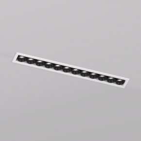 DK2515-WB Встраиваемый светильник SPACE со светодиодом L240mm 220V 20W 38° 4000К IP20 белый/черный алюминий в Кургане - kurgan.ok-mebel.com | фото