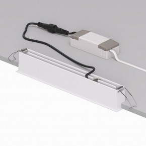 DK2515-WB Встраиваемый светильник SPACE со светодиодом L240mm 220V 20W 38° 4000К IP20 белый/черный алюминий в Кургане - kurgan.ok-mebel.com | фото 3