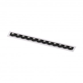 DK2515-WB Встраиваемый светильник SPACE со светодиодом L240mm 220V 20W 38° 4000К IP20 белый/черный алюминий в Кургане - kurgan.ok-mebel.com | фото 4