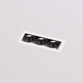 DK2530-WB Встраиваемый светильник SPACE со светодиодом под шпатлевку L69mm 220V 6W 38° 4000К IP20 белый/черный алюминий в Кургане - kurgan.ok-mebel.com | фото