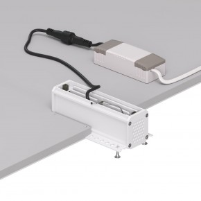 DK2531-WB Встраиваемый светильник SPACE со светодиодом под шпатлевку L126mm 220V 10W 38° 4000К IP20 белый/черный алюминий в Кургане - kurgan.ok-mebel.com | фото 5