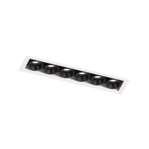 DK2531-WB Встраиваемый светильник SPACE со светодиодом под шпатлевку L126mm 220V 10W 38° 4000К IP20 белый/черный алюминий в Кургане - kurgan.ok-mebel.com | фото 6