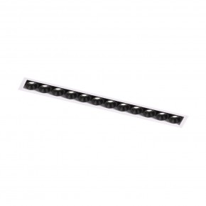 DK2532-WB Встраиваемый светильник SPACE со светодиодом под шпатлевку L240mm 220V 20W 38° 4000К IP20 белый/черный алюминий в Кургане - kurgan.ok-mebel.com | фото 5