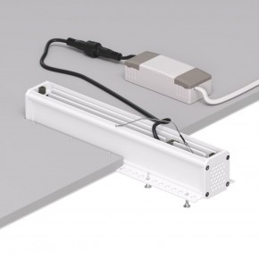 DK2532-WB Встраиваемый светильник SPACE со светодиодом под шпатлевку L240mm 220V 20W 38° 4000К IP20 белый/черный алюминий в Кургане - kurgan.ok-mebel.com | фото 6