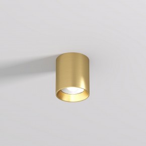 DK2610-SB Накладной светильник SHINE TUBE со светодиодом, D70*H80, IP20, 3000К, 10W, RA?90, сатинированная латунь, алюминий в Кургане - kurgan.ok-mebel.com | фото