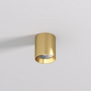 DK2610-SB Накладной светильник SHINE TUBE со светодиодом, D70*H80, IP20, 3000К, 10W, RA?90, сатинированная латунь, алюминий в Кургане - kurgan.ok-mebel.com | фото 2