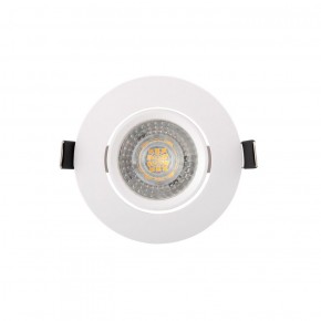 DK3020-WH Встраиваемый светильник, IP 20, 10 Вт, GU5.3, LED, белый, пластик в Кургане - kurgan.ok-mebel.com | фото 1