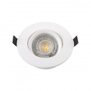 DK3020-WH Встраиваемый светильник, IP 20, 10 Вт, GU5.3, LED, белый, пластик в Кургане - kurgan.ok-mebel.com | фото 2
