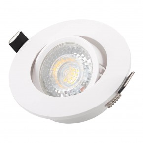DK3020-WH Встраиваемый светильник, IP 20, 10 Вт, GU5.3, LED, белый, пластик в Кургане - kurgan.ok-mebel.com | фото 2