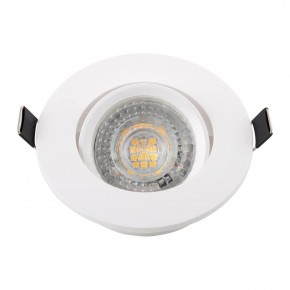 DK3020-WH Встраиваемый светильник, IP 20, 10 Вт, GU5.3, LED, белый, пластик в Кургане - kurgan.ok-mebel.com | фото 4